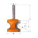 Fresa semicircular HM S:8 D:25.4 R:4.8 954.003.11 CMT