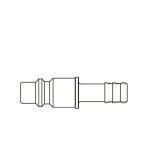 Racor Espiga 10mm 30SFTF10SXN Aixia