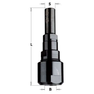 Imagen Juego mandril portafresas con mango 12 y pinza 8 DX 796.002.01 CMT