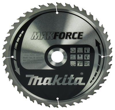 Imagen Disco sierra circular , Makparace T.C.T, 270 x 30 mm, 40 DB-32378 Makita