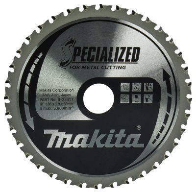 disco sierra circular , Specialized T.C.T, 185 x 30 mm, 36 D B-33417 Makita