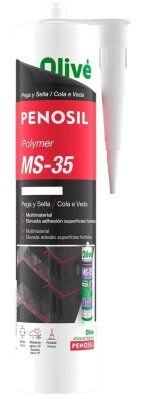 Imagen Polymer MS-35 Pega y Sella Elástico Multimaterial Marrón 300ml Penosil