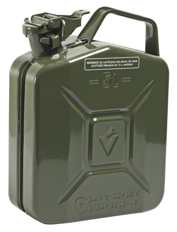 Bidón Petaca Métalica combustible homologada (622005) 5L JC-5 Samoa
