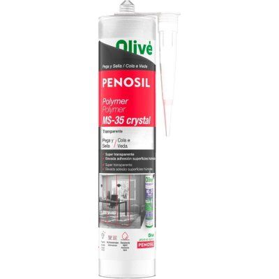 Imagen Polymer MS-35 Pega y Sella Elástico Multimaterial Cristal 300ml Penosil