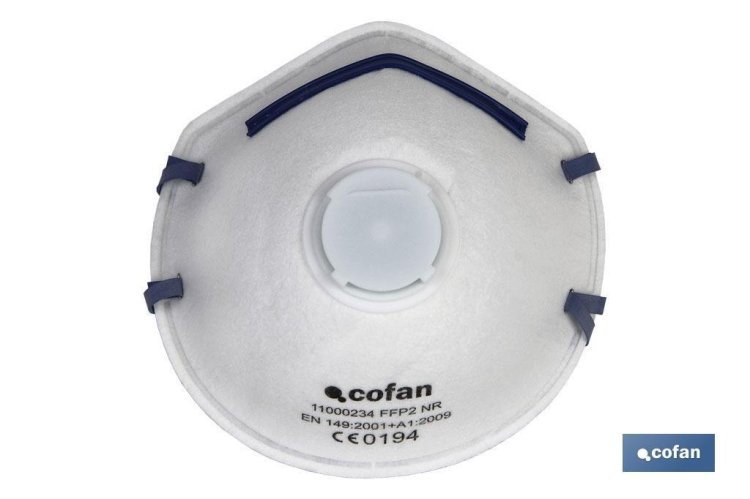 Mascarilla Protección C/Válvula FFP2 Cofan
