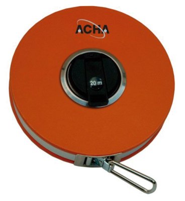 Imagen Cinta métrica 50mx13mm fibra de vidrio caja redonda metálica cerrada 54810 Acha